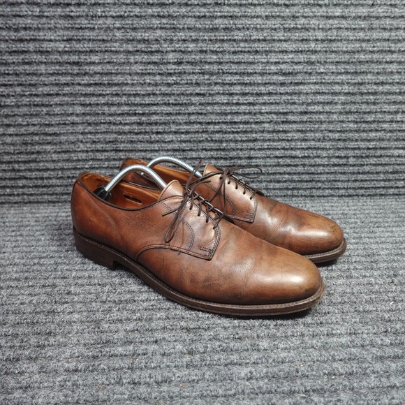 Allen Edmonds Shoes Mens 12 R Berkley Brown Lace Up Almond Toe Oxford Dress main image 16